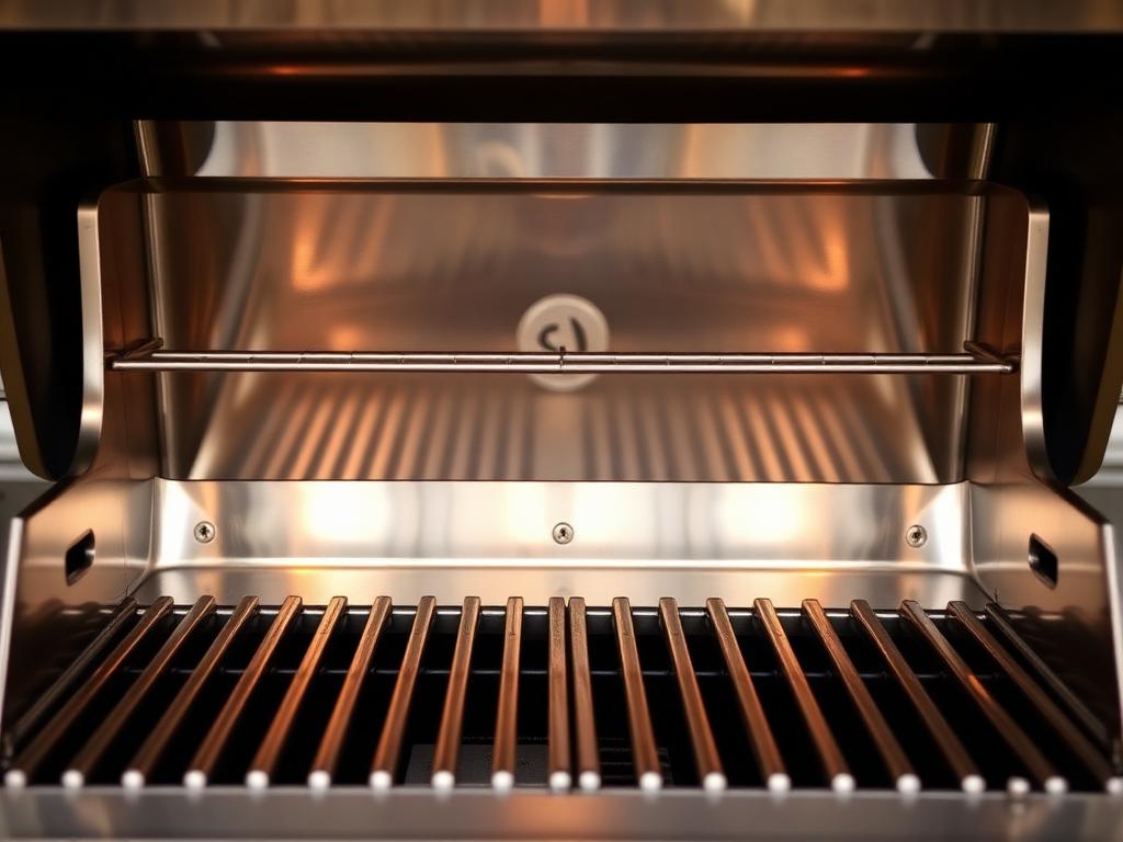 Clean BBQ grill interior