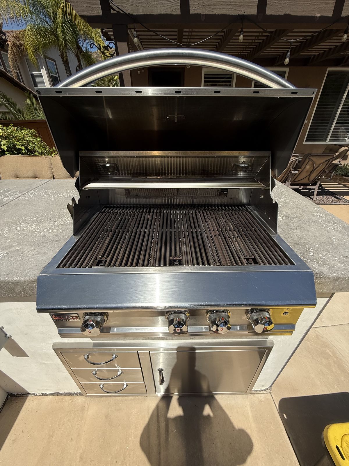 Blaze Professional grill after cleaning